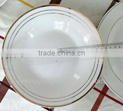 closeout plate,gold rim plate ,ceramic plate