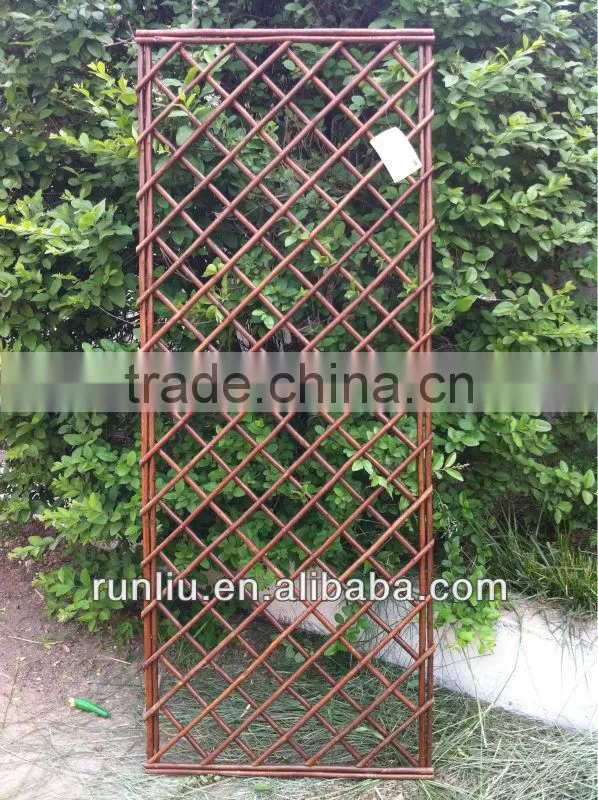 Wooden garden fencing screen