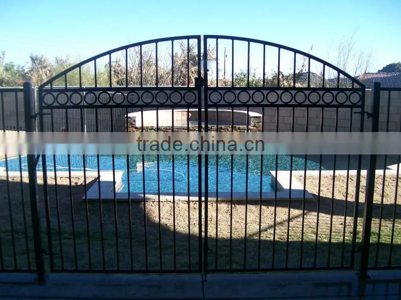 antique wrought iron bar fence design