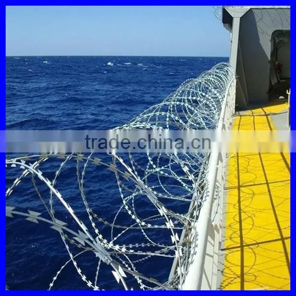 2015 hot sales!!! high quality powder coated razor barbed wire for sale