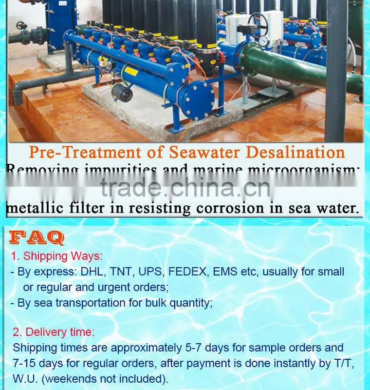 Duoling Modular Design water filter pictures for Pretreat of UF Made in China