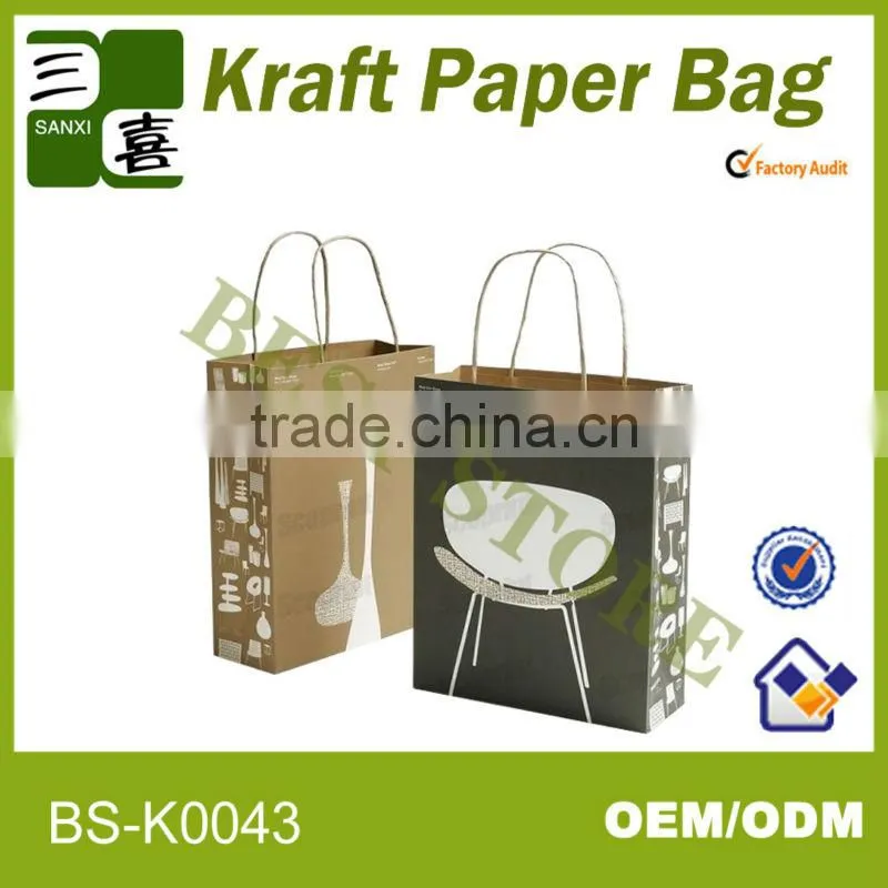new cheap machine brown kraft paper shopping bags wholesale