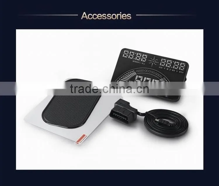 5.8 Inch Screen Hud S7 GPS hud for Car with speed and overspeed