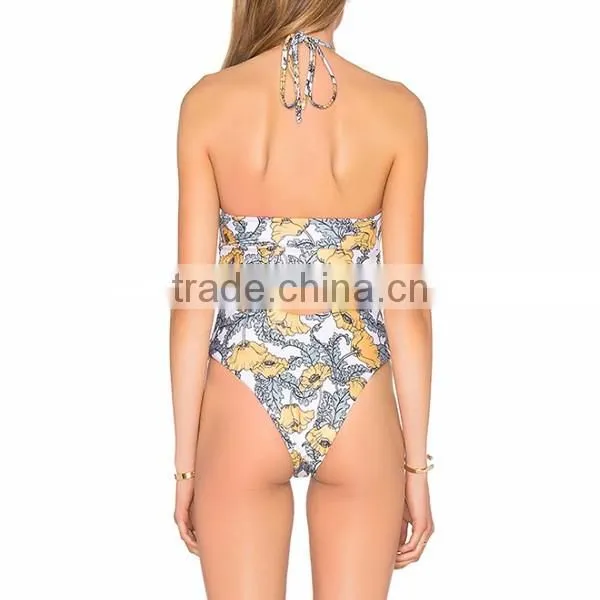 2017 best quality one piece summer beach swimwear