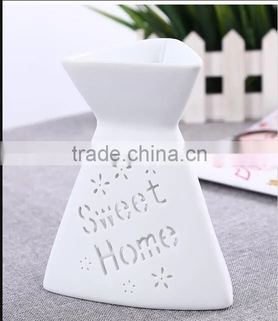 Letter engraved candle holder