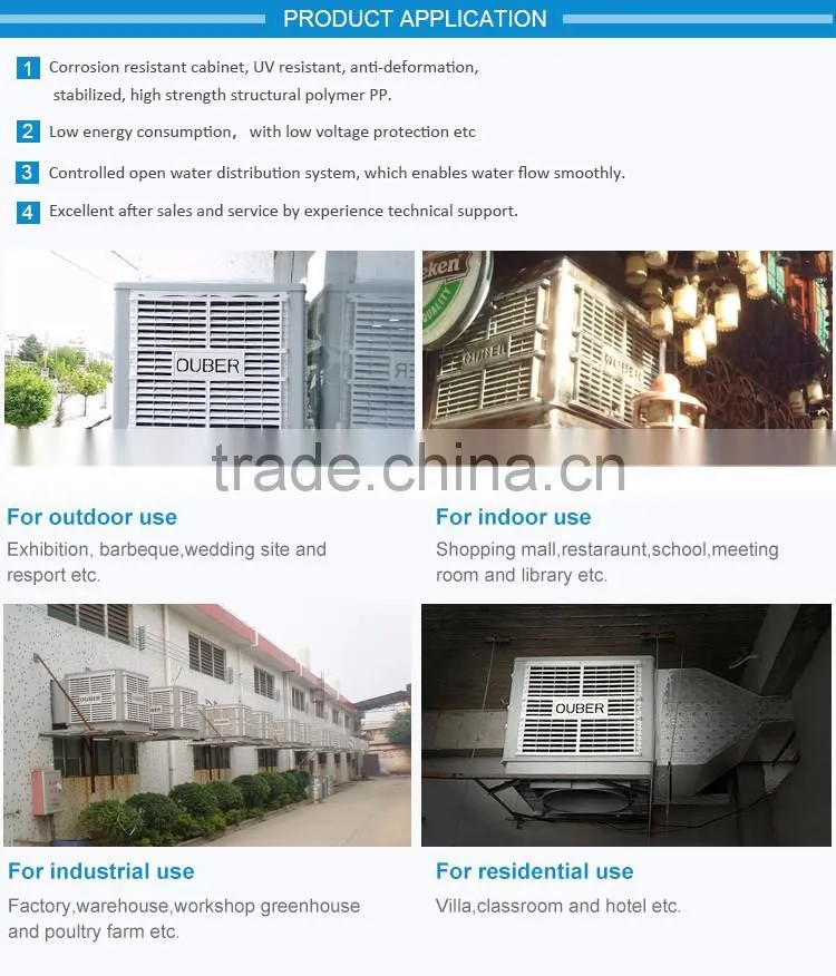 Most competitive evaporative air conditioner/water cooler/plastic desert cooler parts