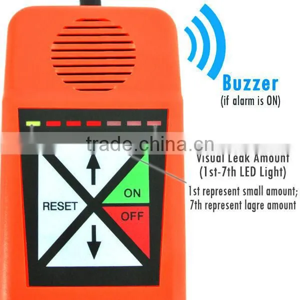 Automatic Microcomputer processor control Tactile Keypad Halogen Gas Leak Analyzers Detector R134a, R12, R22