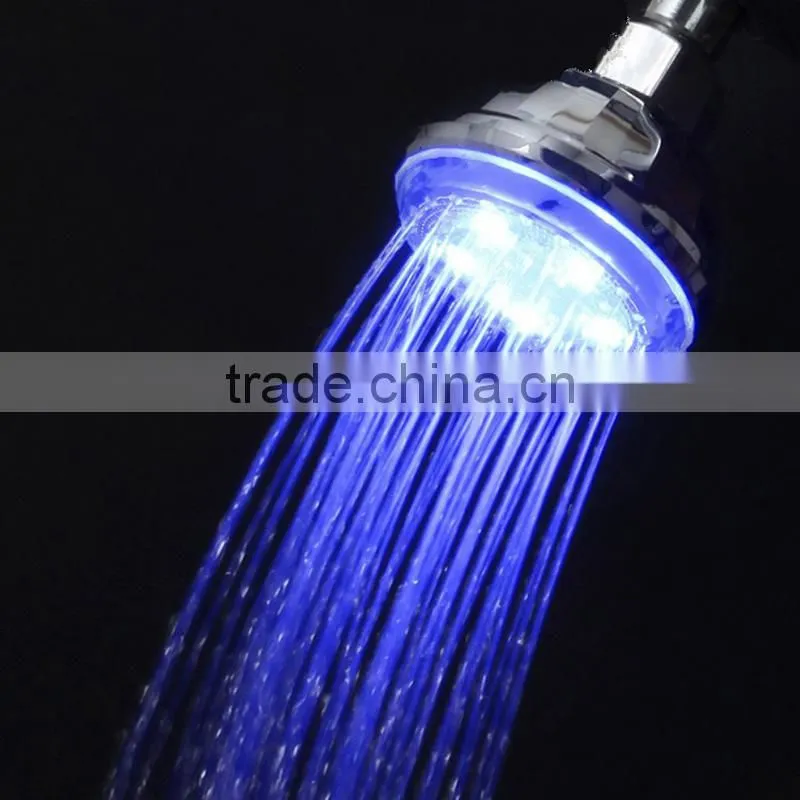 Colorful Head Home Bathroom 7 Colors Changing LED Shower Water Glow Light