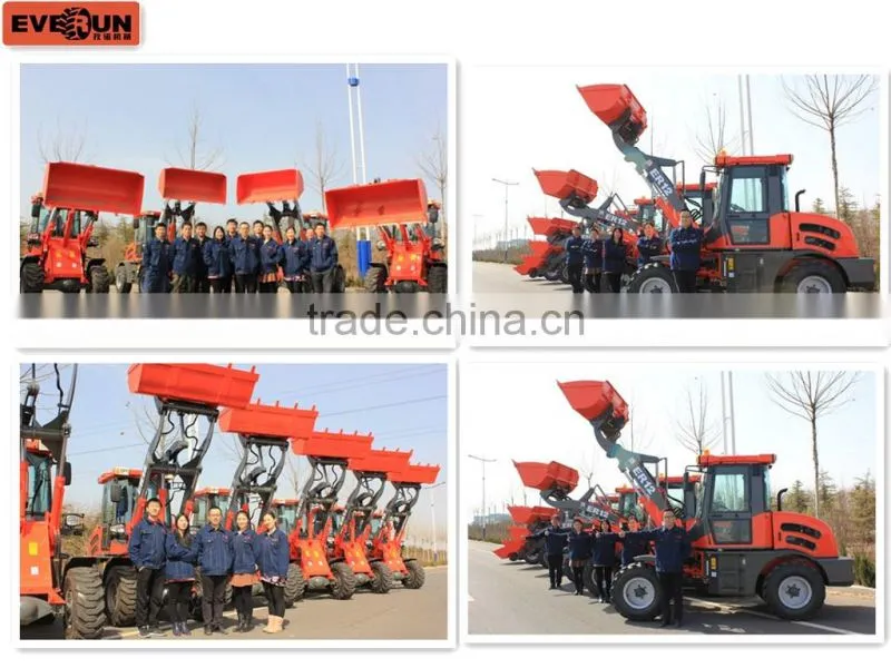 Everun New Design ER16 Small Wheel Loader With 4 in 1 Bucket
