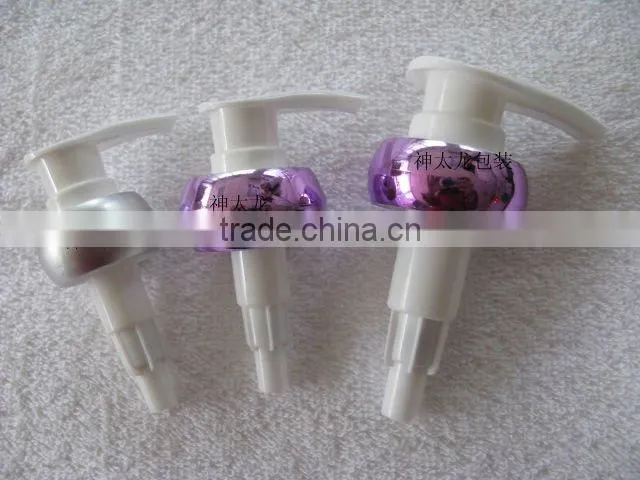 UV finish plastic lotion pump