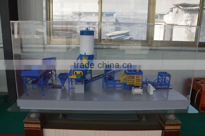 Automatic cement concrete paving interlocking hollow brick block making machine price