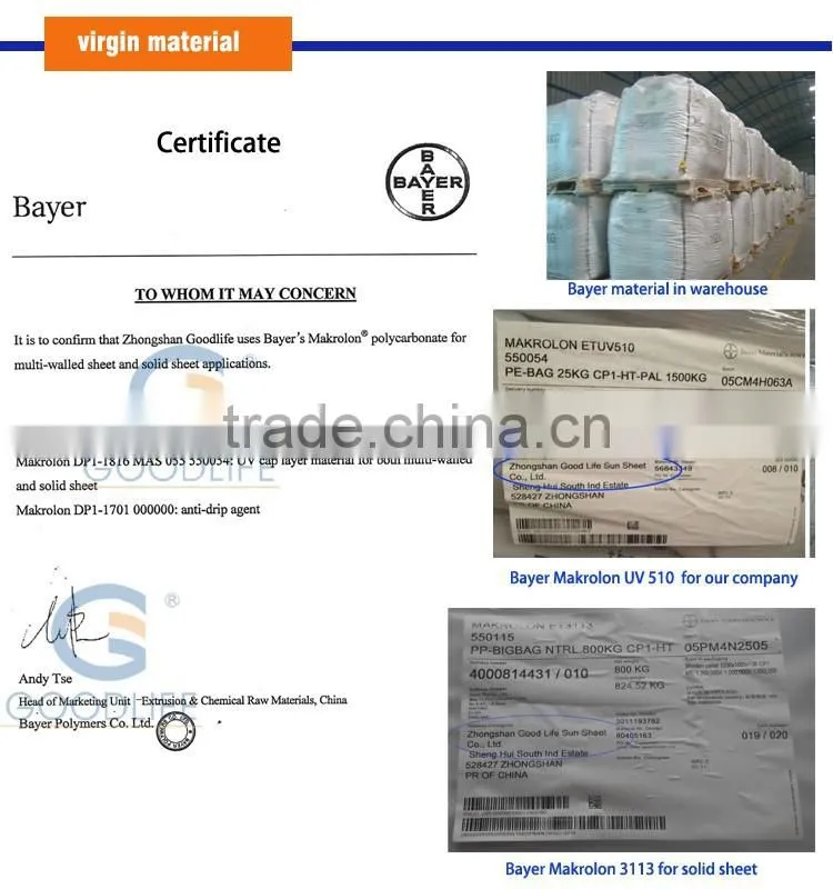 Safety defense impact strengh Polycarbonate sheet for Anti-roit Shield