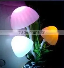 Energy Saving Light Control Sensor Lamp Color Mushroom LED Night Light