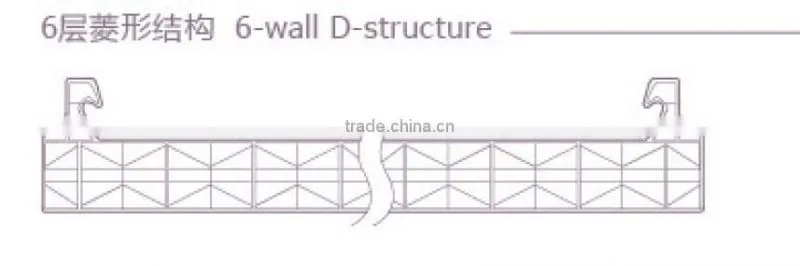 clear 18mm 6-wall diamond structure 100% Leaking-proof polycarbonate hollow sheet UV resistant 800mm