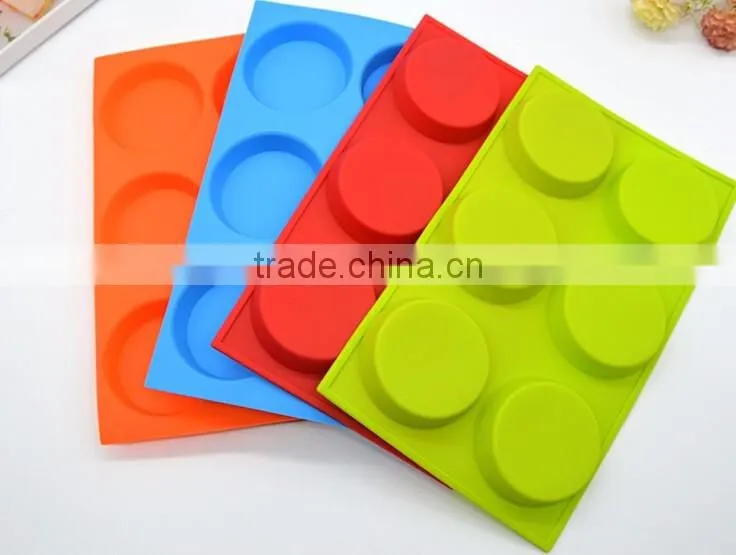 Round 6 cavity Silicone Mold,silicone cake mold
