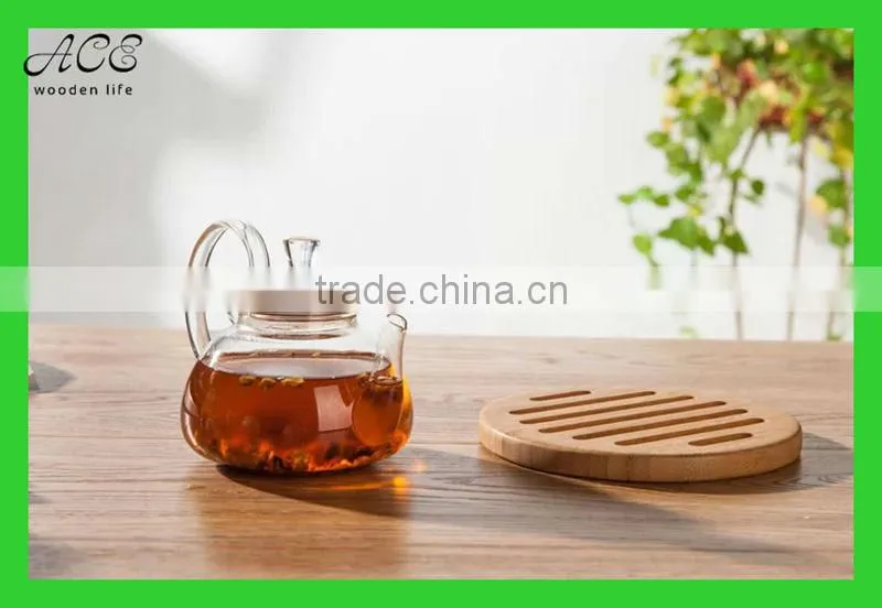 Bamboo trivet Bamboo hot pad Bamboo heat pad