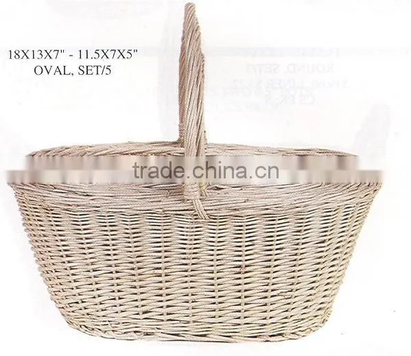 Best Quality cheap wicker baskets wholesales+willow basket