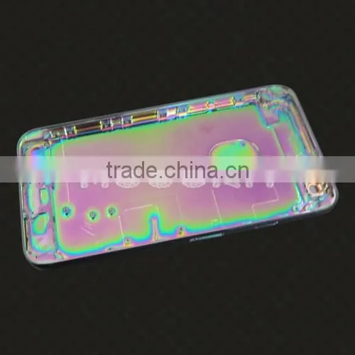 For iphone 6/6plus Rainbow Mirror Gold Plated Frames Housing 24kt Gold Cover Back,Plated bezel for iphone 6