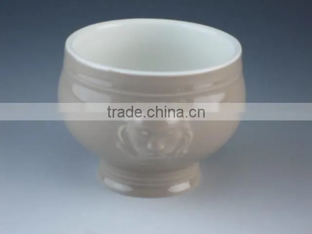small casserole without lid 350 ml glazed porcelain microwave safety