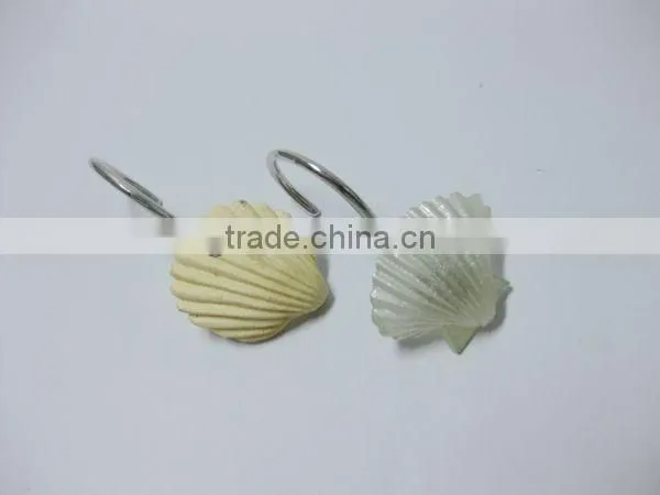 Seasell series polyesin decorative shower curtain hooks