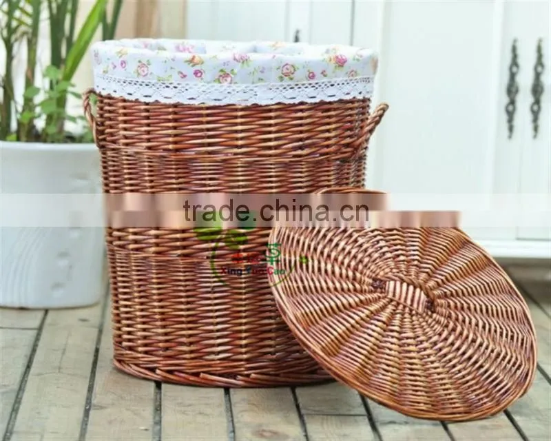 cheap wicker laundry basket The hotel receive basket