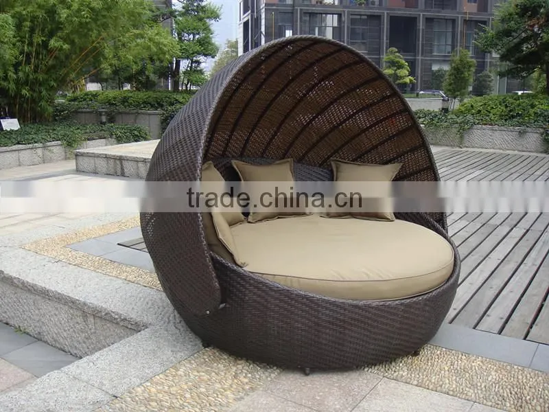 2016 Hot Sale Round Rattan Lounger for Beach