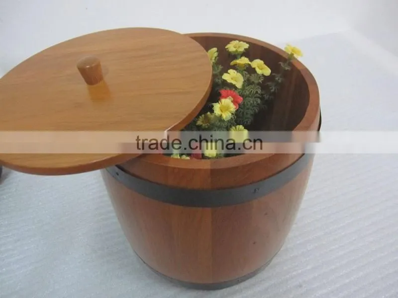 Antique wholesale wooden bucket ice bucket for beer