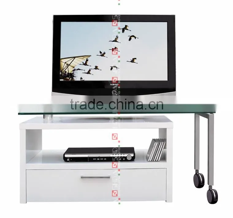 tv stand with casters, flat panel tv stand, 2014 living room tv stand E-122