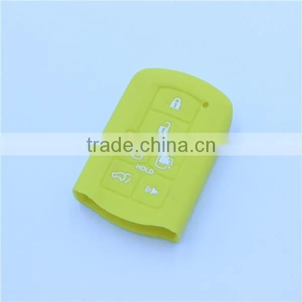 7 buttons silicone car key case, key jackets for toyota. silicone car key cover