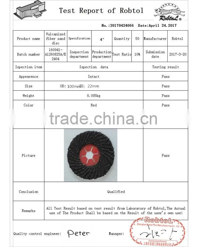 4" 100MM Semiflex Grinding Disc Wheel Abrasive Silicon Carbide Aluminium Oxide Sanding Fibre disc Resin Sand Wheel