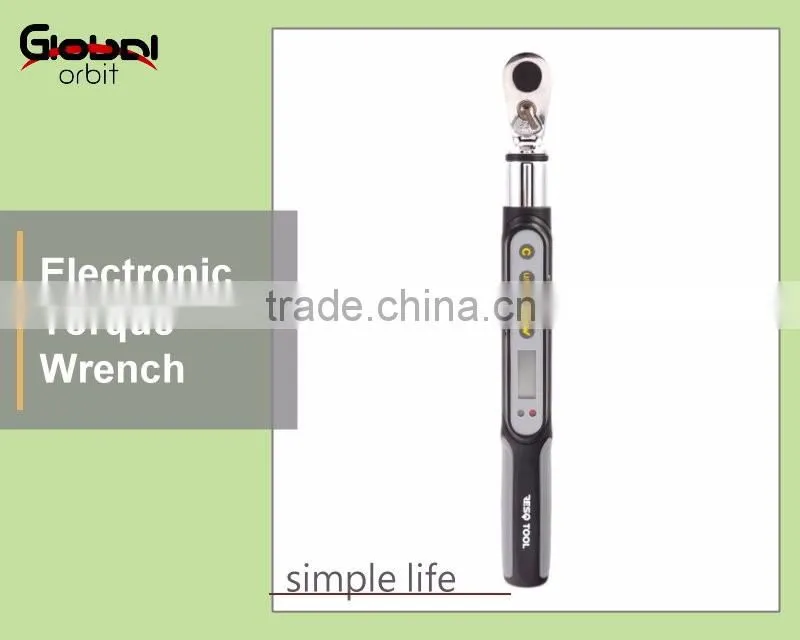 Hardware 1-85Nm 3/8 Inch Reversible Drive Ratchet LCD Display Digital Electronic Torque Wrench