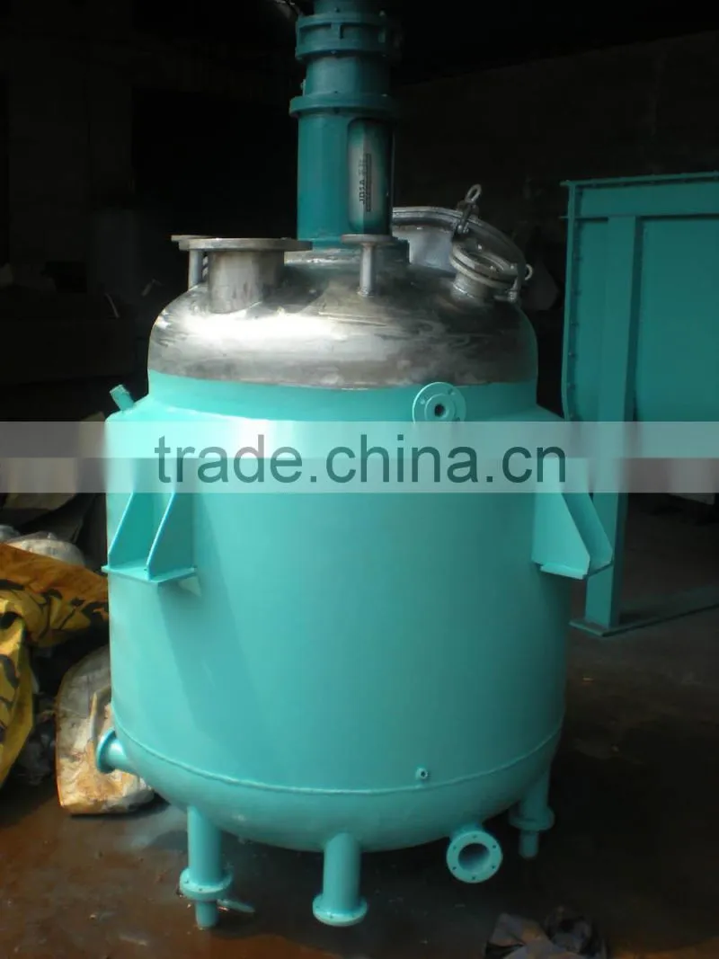 Stainless Steel Chemical Reactor With Heating Jacket And Cooling Inner Coils