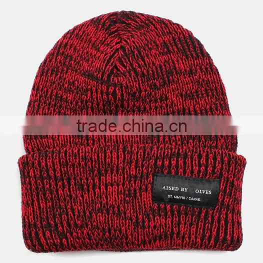 Cheap Plain Hand Made Knitted Custom Wool Beanies