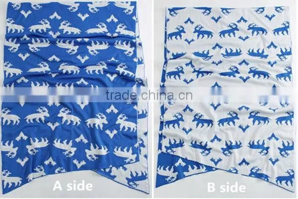 2 color choice Autumn and winter warm animal pattern lady knit korean scarf hijab scarf