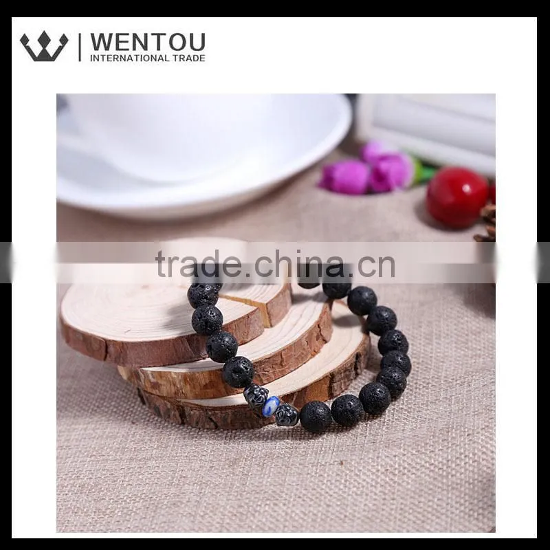 Wholesale Natural Lava Stone Bracelet