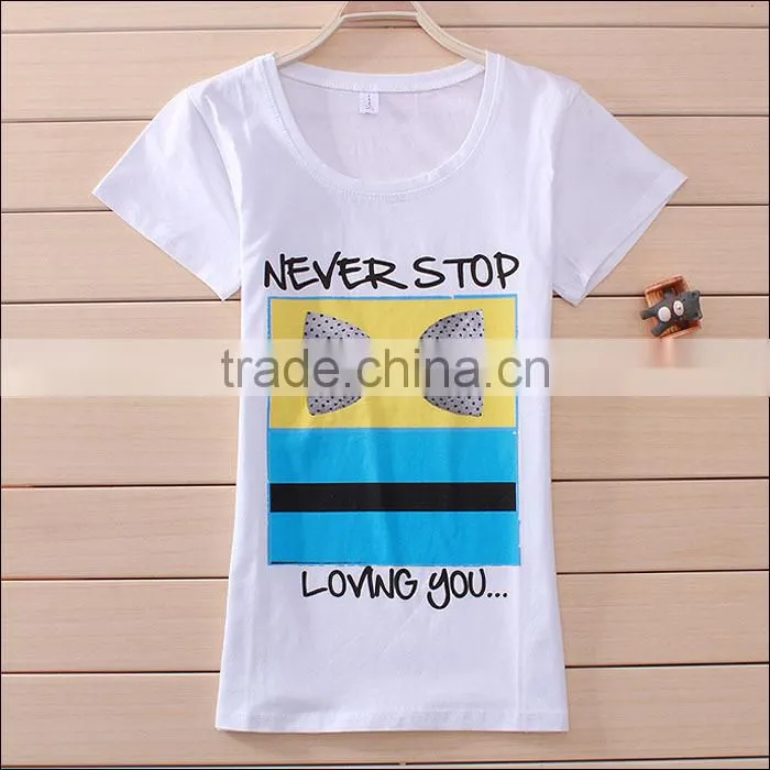 new model slim fit cotton t shirt for women