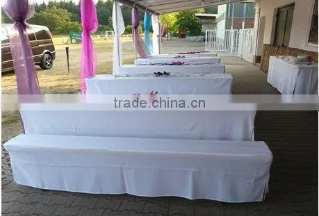 wedding polyester table skirting banquet table skirt for trade show