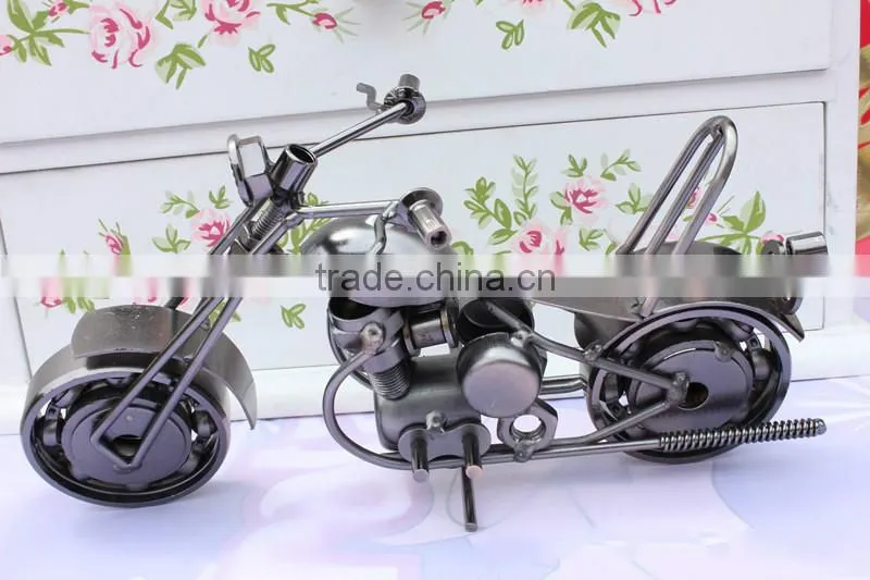 Handmade Metal Motorcycle Model Iron Craft Decoration & Gift New