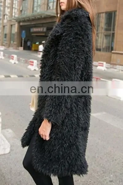Women Faux Fur Long Coat