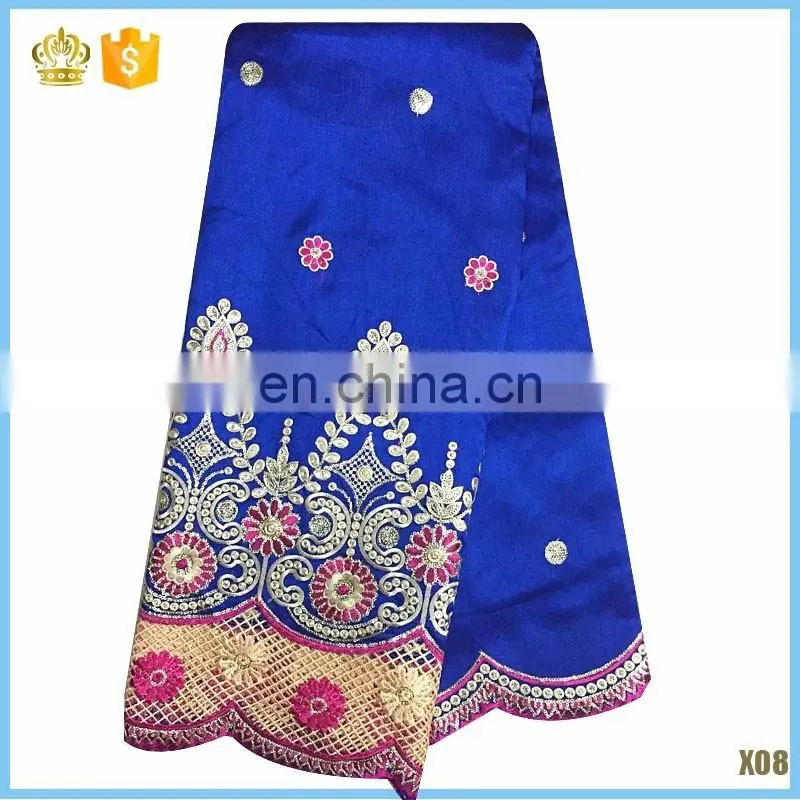 2014 african wear beaded raw silk george raw silk fabric for sale No.LG41200489