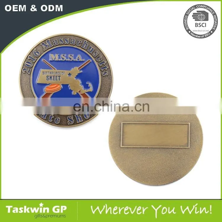 High quality shooting souvenir coins for gifts wholesale
