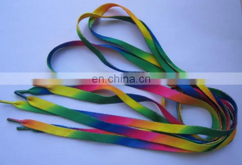 Factory promotional gift polyester custom design sublimation printed shoelaces