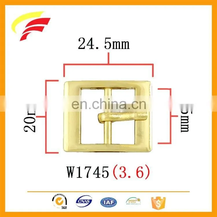 zinc alloy metal tri-glide adjustable strap pin buckle for bag