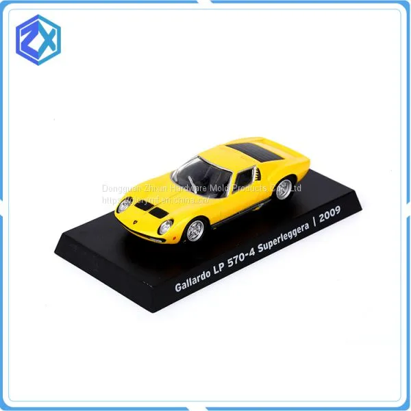 die cast car with plastic plate