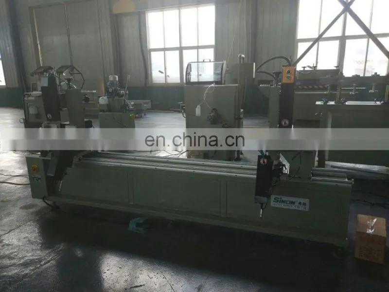 PVC Window Door Fabrication Two Head Water Slot Milling Machine