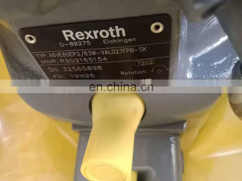 Trade assurance A6VE series A6VE80EP2/63W-VAL027FHB-SK excavator hydraulic pump A6VE160HA1/63W-VZL020A