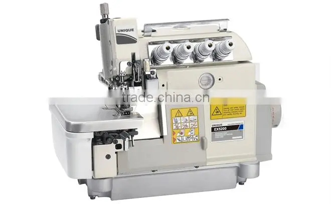 EXT5114DD Direct drive high speed cylinder bed top and bottom feed industrial overlock sewing machine 4 thread jack sewing machi