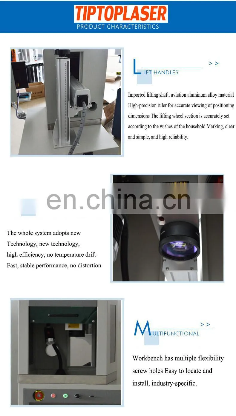Fiber laser 3d laser printer for stainless steel metal plate silver gold fiber laser marking machine price