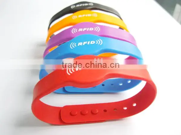 China Manufacturer Waterproof Custom Rfid Woven Wristband In Access Control