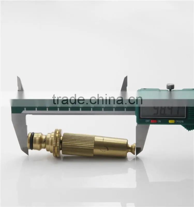 Copper adjustable garden water spray nozzle/ brass fitting